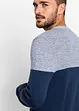 Fijn gebreide trui met colourblocking en katoen, bonprix
