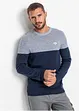 Fijn gebreide trui met colourblocking en katoen, bonprix