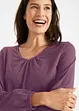 Katoenen longsleeve met elastiek van katoen, bonprix