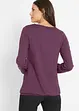 Katoenen longsleeve met elastiek van katoen, bonprix