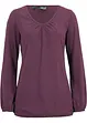 Katoenen longsleeve met elastiek van katoen, bonprix