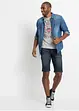 Slim fit stretch jeans bermuda, bonprix
