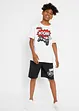 Jongens T-shirt en bermuda (2-dlg. set), bonprix