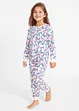 Meisjes pyjama onesie van biologisch katoen, bonprix