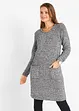 Fluffy gebreide jurk van fleece, bonprix