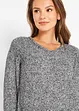 Fluffy gebreide jurk van fleece, bonprix