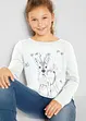 Meisjes longsleeve van biologisch katoen, bonprix