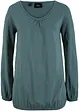 Katoenen longsleeve met elastiek van katoen, bonprix