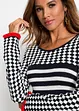 Gebreide jurk met ruches, BODYFLIRT boutique