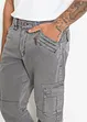 Loose fit cargo broek van puur katoen, straight, bonprix