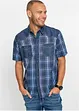 Overhemd met denim details en korte mouwen, bonprix