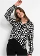 Gedessineerde, lange blouse van soepele viscose, bonprix