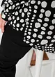 Gedessineerde, lange blouse van soepele viscose, bonprix