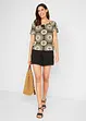 Jersey short in een viscosemix met een comfortabele band en kant, bonprix