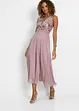 Maxi jurk met pailletten en borduursel, bonprix