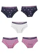 Meisjes hipster (set van 5), bonprix