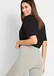 Capri legging met plooitjes (set van 2), bonprix