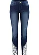 Skinny jeans met kant, bonprix