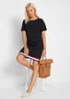 Jersey jurk van zachte viscosemix, korte mouw, bonprix