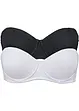 Strapless beugel bh (set van 2) met biologisch katoen, bonprix