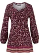Shirt tuniek met bloemenmotief, bonprix