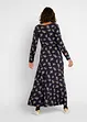 Gedessineerde maxi jurk van viscose, lange mouw, bpc bonprix collection