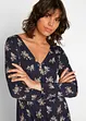 Gedessineerde maxi jurk van viscose, lange mouw, bpc bonprix collection