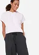 Joggingbroek met wijde pijpen, cropped, bonprix