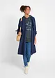 Trendy sweater met statement print en capuchon, bonprix