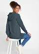 Trendy sweater met statement print en capuchon, bonprix