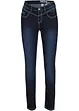 Slim mid waist jeans met contrastnaden, bonprix