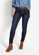 Slim mid waist jeans met contrastnaden, bonprix