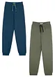 Sweatpants van puur katoen (set van 2), bonprix