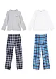 Jongens pyjama met biologisch katoen (4-dlg. set), bonprix