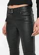 Imitatieleren broek met bikerdetails, bonprix