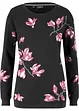 Sweater met bloemenprint, los model, bonprix