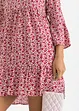 Mini jurk met volants van viscose, bonprix
