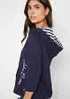 Hoodie van katoen met 3/4 mouw, bonprix