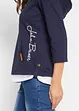 Hoodie van katoen met 3/4 mouw, bonprix
