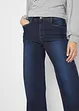 Wide leg stretch jeans, mid waist, bonprix