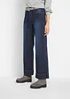 Wide leg stretch jeans, mid waist, bonprix