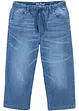 Jongens lang instap jeans bermuda, slim fit, bonprix