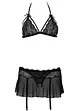 Triangel bh, string en rok (3-dlg. set), VENUS