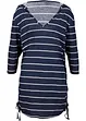 Lang strandshirt met capuchon van viscose, bonprix