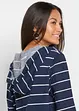 Lang strandshirt met capuchon van viscose, bonprix