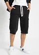 Sweat bermuda met cargozakken van puur katoen, bonprix