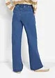 Mid waist stretch jeans, wide leg, bonprix