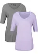 Viscose T-shirt (set van 2), bonprix