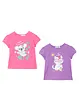 Meisjes T-shirt (set van 2), bonprix