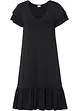 Jersey jurk met volants in een viscosemix, bonprix